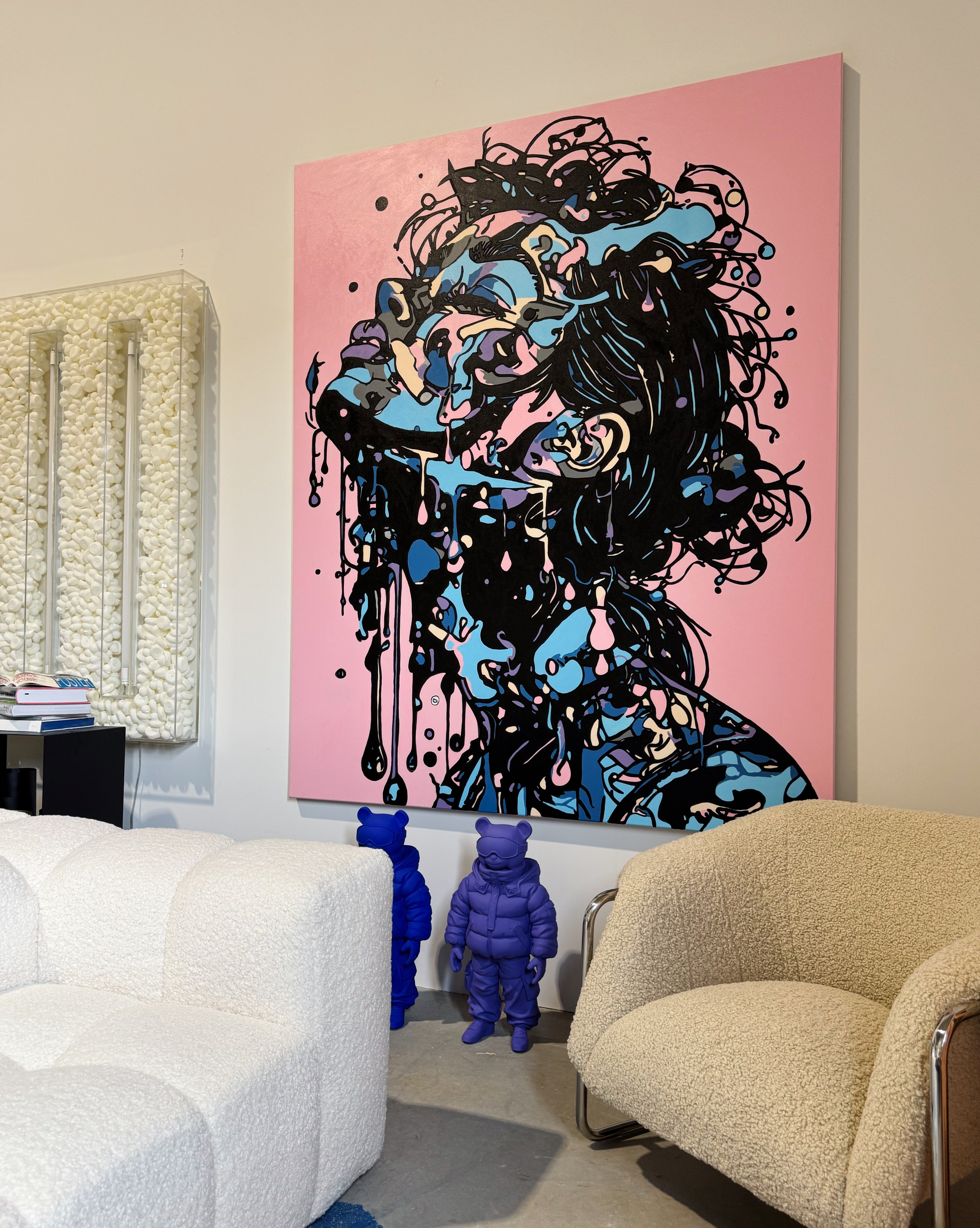 Melting Minds, 2025 - Acrylic painting, 170x210cm