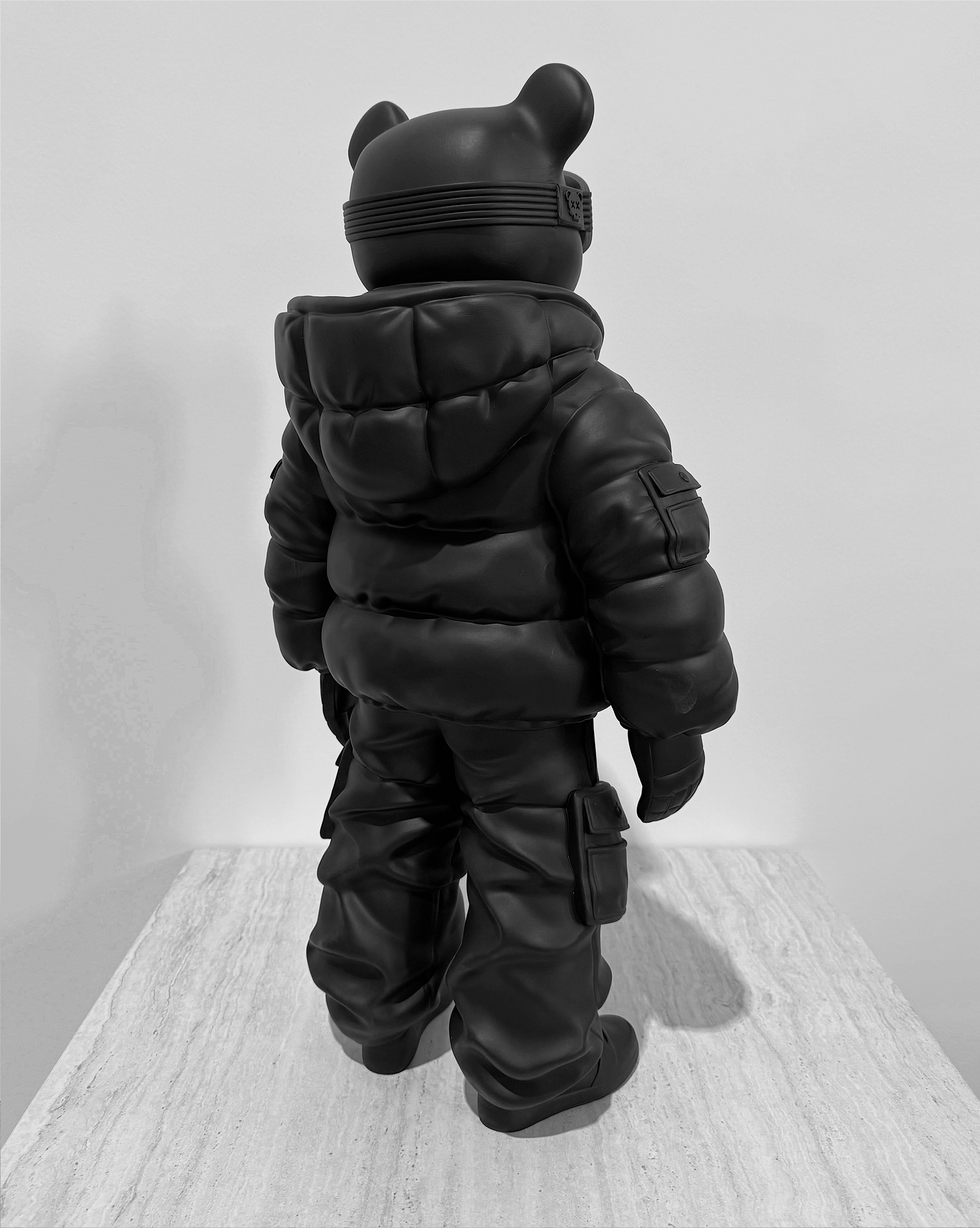 Black Astrobear Sculpture, 60cm