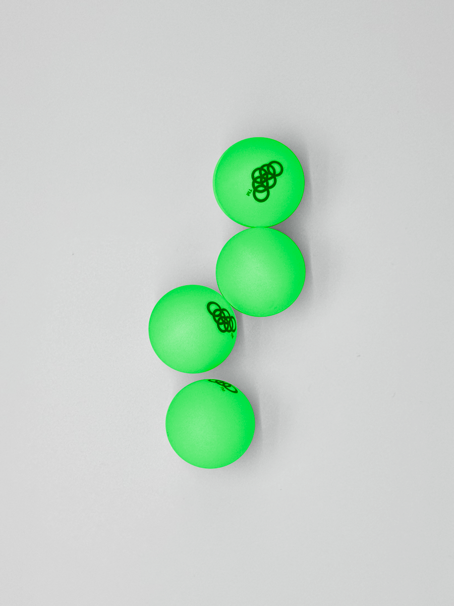 KINGPONG™ Neon Green 4-pack