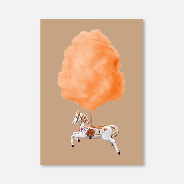 Candyfloss Horse Orangebrown