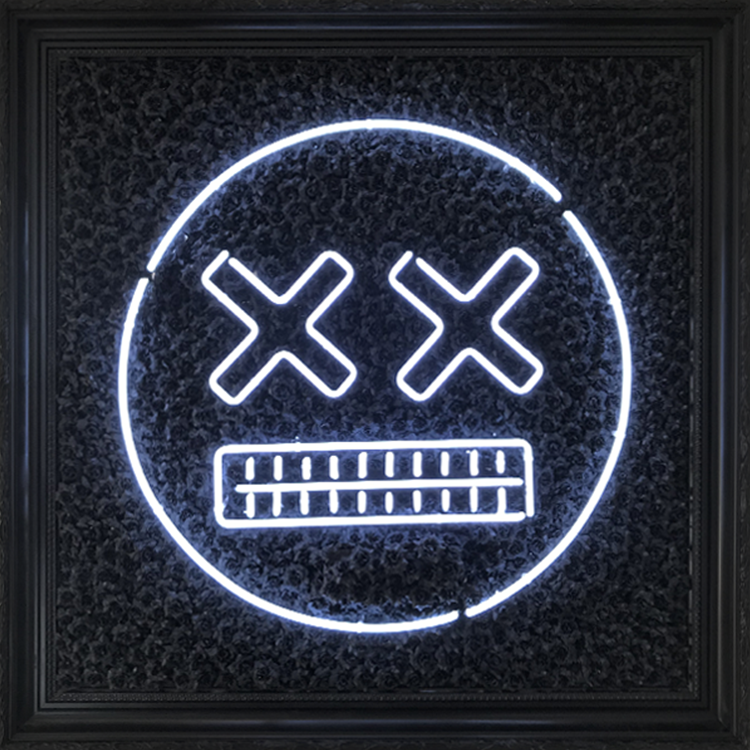 XXMILE BLACK FLOWERS Neon