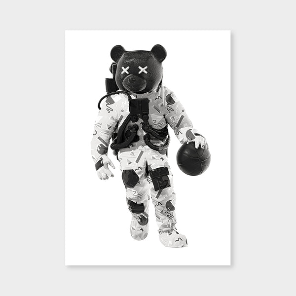 Astrobear Ball 80s BW V2