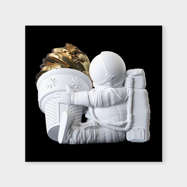 Fat Astronaut 90B Whitegold Mirrored