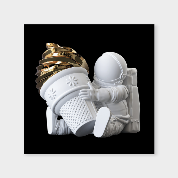 Fat Astronaut 45B Whitegold