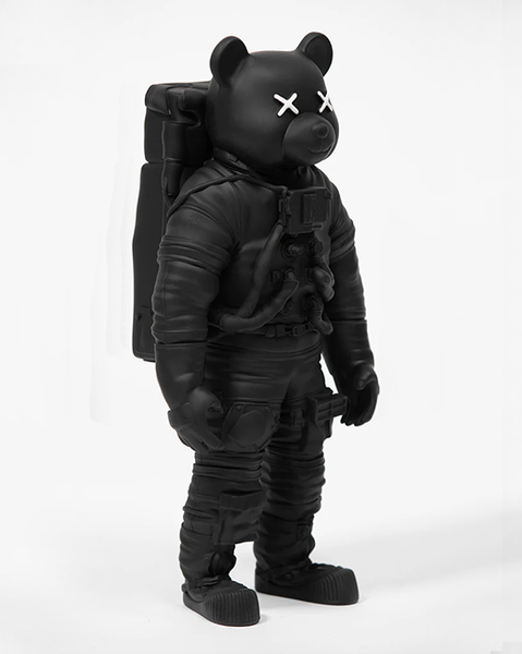 Black Astrobear Sculpture, 40cm
