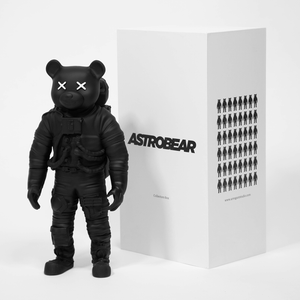 Black Astrobear Sculpture, 40cm