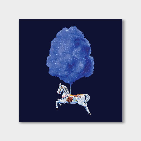 Candyfloss Horse Space Square