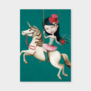 Girl on a Unicorn vertical