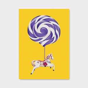 Lollipop Horse Yellowpurple